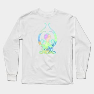 Art Nouveau Octopus Garden with Anemones Long Sleeve T-Shirt